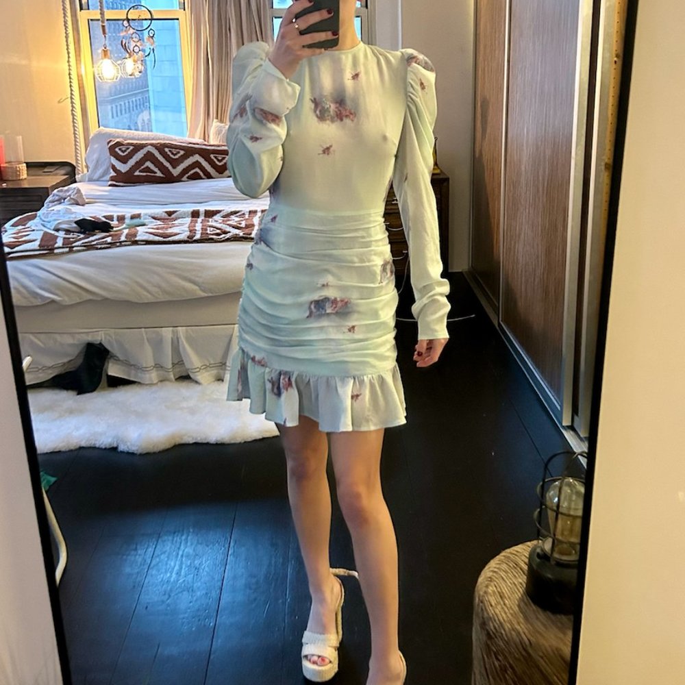In The Style Angel Chiffon High Neck Dress